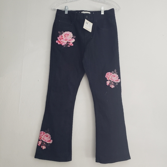 Kate Spade Rose Kick Flare Jean - Picture 2 of 10